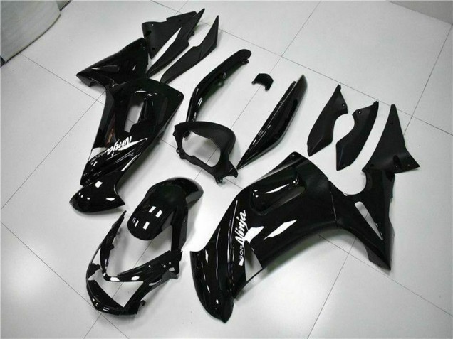 Carénages Moto Kawasaki EX650 2006-2008 - Noir Brillant Blanc