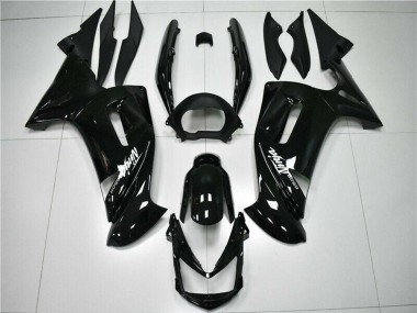 Carénages Moto Kawasaki EX650 2006-2008 - Noir Brillant Blanc