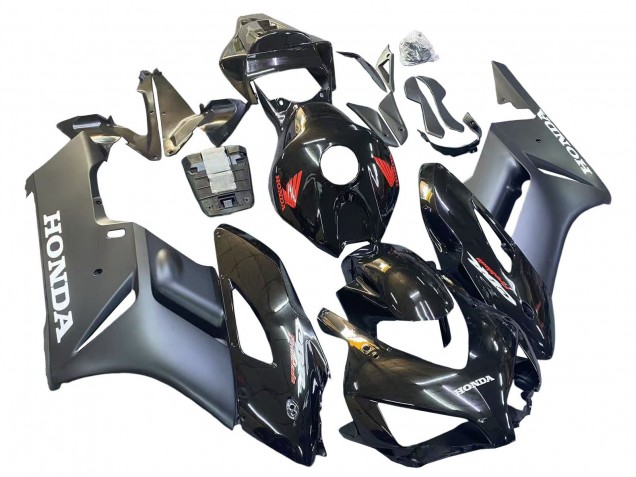 Carénages Moto Honda CBR1000RR 2004-2005 - Noir Brillant Gris Mat Rouge Fireblade