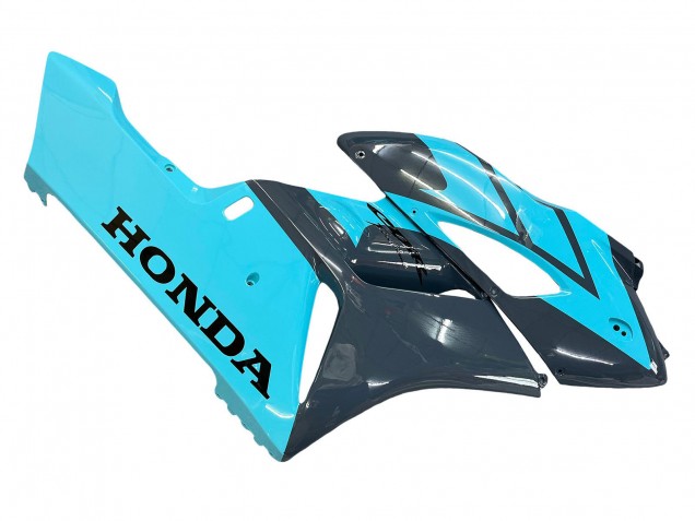 Carénages Moto Honda CBR1000RR 2004-2005 - Bleu Clair Noir Brillant