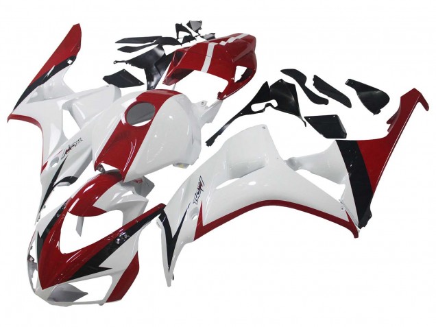 Kits Carénage Moto Honda CBR1000RR 2006-2007 - Blanc Rouge Noir Brillant