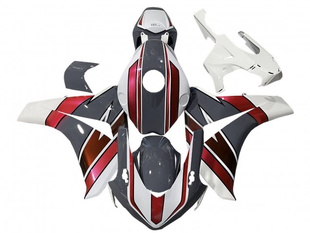 Carénages Moto Honda CBR1000RR 2008-2011 - Blanc Rouge Gris