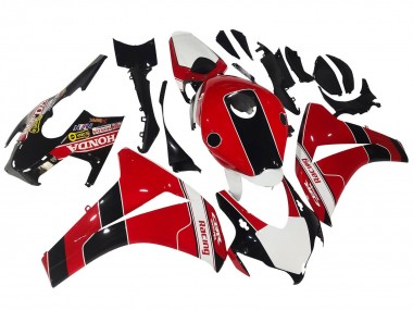 Carénages Moto Honda CBR1000RR 2008-2011 - Rouge Blanc Noir Brillant Courses