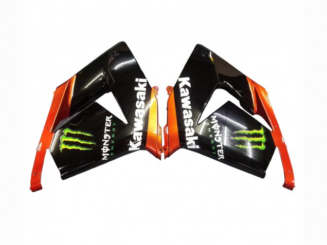 Carénages Moto Kawasaki ZX10R 2004-2005 - Burnt Orange Noir Monstre Elf