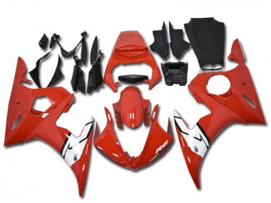 Carénages Moto Yamaha YZF R6 2003-2004 - Rouge Blanc