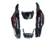 Kits Carénage Moto Kawasaki ZX14R ZZR1400 2006-2011 - Noir Brillant Rouge Flamme