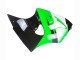 Carénages Moto Kawasaki ZX6R 1998-1999 - Vert Blanc Noir Brillant