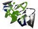 Carénages Moto Kawasaki ZX6R 1998-1999 - Vert Blanc Bleu Argent Noir Brillant