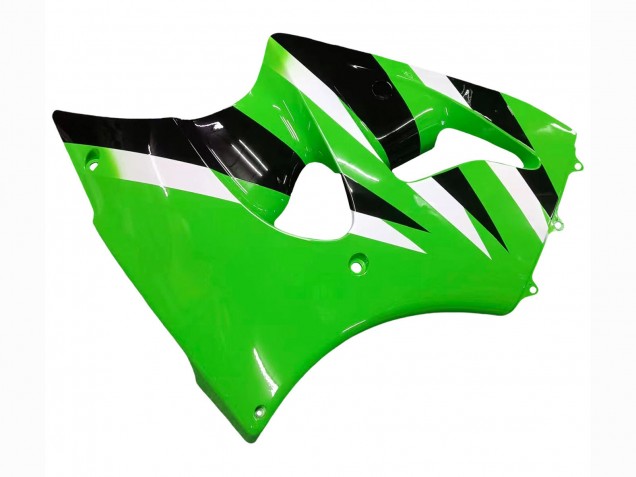 Carénages Moto Kawasaki ZX6R 2000-2002 - Vert Blanc Noir