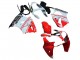 Carénages Moto Kawasaki ZX6R 2000-2002 - Blanc Rouge Noir