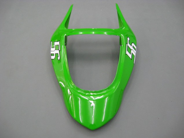 Carénages Moto Kawasaki ZX6R 2003-2004 - Vert Blanc Noir Elf Bridgestone