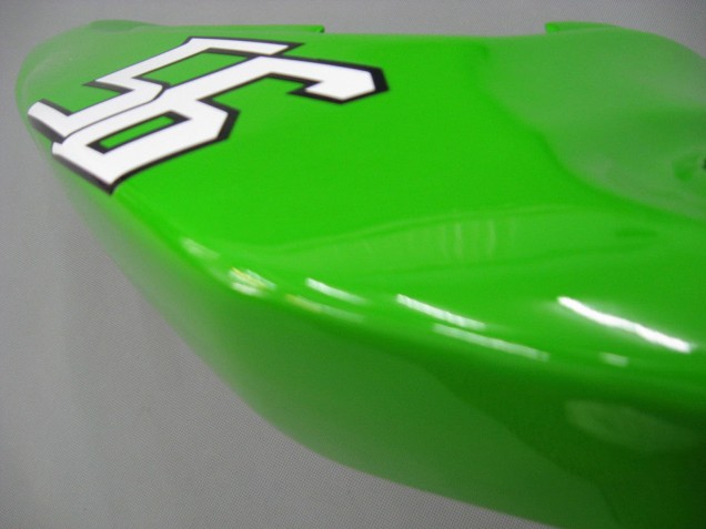 Carénages Moto Kawasaki ZX6R 2003-2004 - Vert Blanc Noir Elf Bridgestone