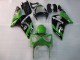 Carénages Moto Kawasaki ZX6R 2003-2004 - Vert Noir Elf Bridgestone