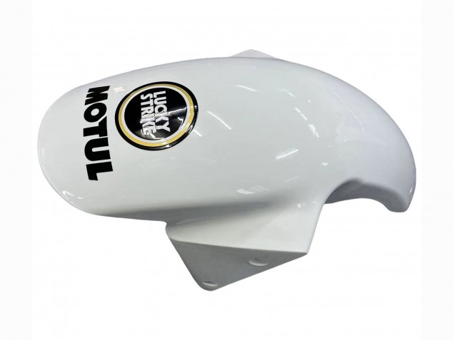 Carénages Moto Kawasaki ZX6R 2003-2004 - Blanc Noir Motul Lucky Strike