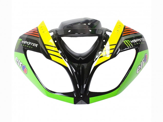 Carénages Moto Kawasaki ZX6R 2009-2012 - Vert Noir Brillant Jaune Blanc Rouge Elf Monstre