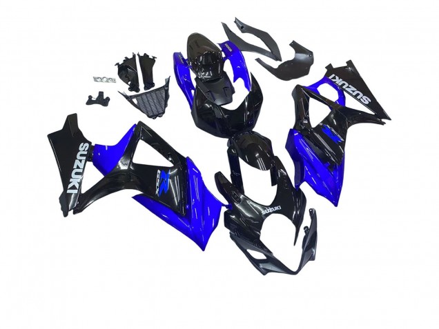 Kits Carénage Moto Suzuki GSXR 1000 2007-2008 - Bleu Noir Brillant