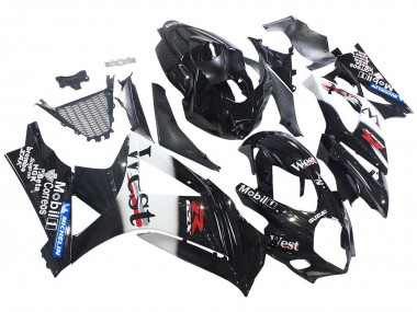 Carénages Moto Suzuki GSXR 1000 2007-2008 - Noir Brillant Blanc West