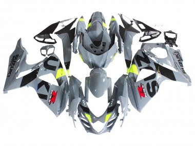 Carénages Moto Suzuki GSXR 1000 2009-2016 - Gris Jaune Néon Noir Motul