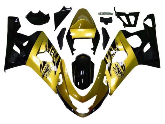 Carénages Moto Suzuki GSXR 600 / GSXR 750 2004-2005 - Or Noir