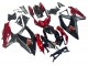 Carénage Moto Suzuki GSXR 600 / GSXR 750 2008-2010 - Rouge Noir Brillant