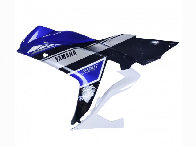 Carénages Moto Yamaha YZF R3/R25 2015-2018 - Blanc Bleu Noir Yamalube
