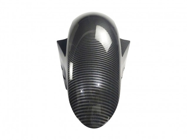 Carénages Moto Yamaha YZF R3/R25 2022-2024 - Noir Fibre de Carbone Style Argent Bleu