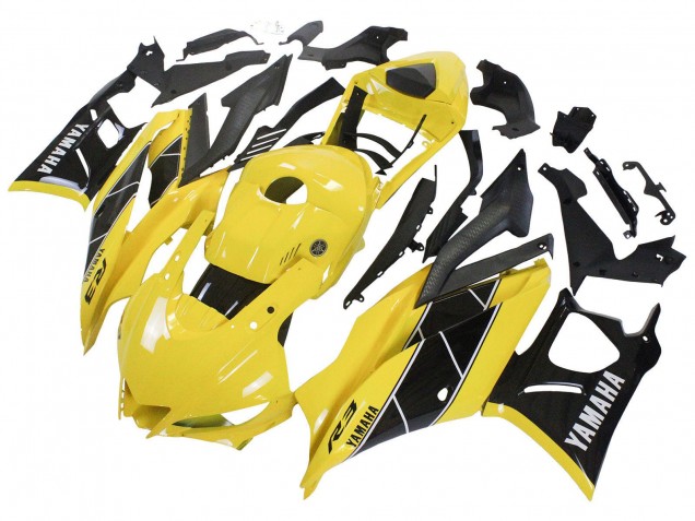 Carénage Moto Yamaha YZF R3/R25 2022-2024 - Jaune Noir