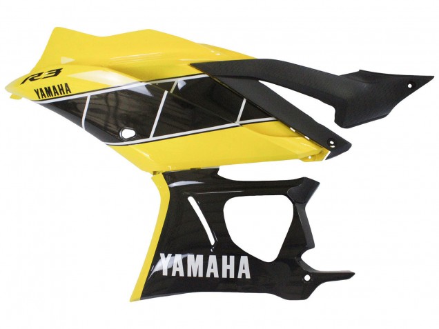 Carénage Moto Yamaha YZF R3/R25 2022-2024 - Jaune Noir