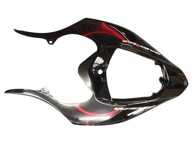 Carénages Moto Yamaha YZF 1000 R1 2004-2006 - Noir Brillant Rouge Flamme