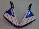 Carénages Moto Yamaha YZF 1000 R1 2009-2011 - Blanc Bleu Noir M1