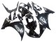 Carénages Moto Yamaha YZF 1000 R1 2009-2011 - Noir Brillant Blanc Décalque