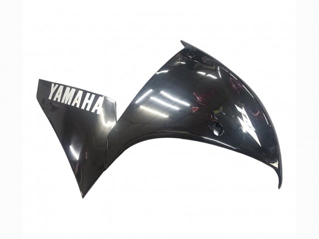 Carénages Moto Yamaha YZF 1000 R1 2009-2011 - Noir Brillant Blanc Décalque
