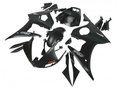Carénages Moto Yamaha YZF R6 2003-2004 - Noir Mat