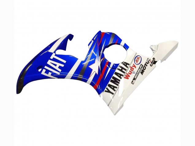 Carénages Moto Yamaha YZF R6S 2006-2009 - Blanc Bleu Fiat Motul Kastinee
