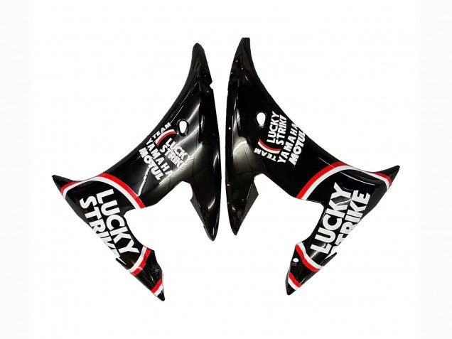 Carénages Moto Yamaha YZF R6 2003-2004 - Noir Brillant Rouge Blanc Lucky Strike Motul