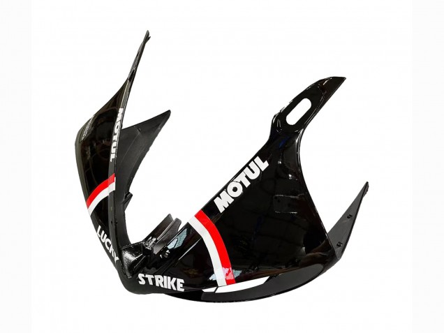 Carénages Moto Yamaha YZF R6 2003-2004 - Noir Brillant Rouge Blanc Lucky Strike Motul