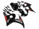 Carénages Moto Yamaha YZF R6 2003-2004 - Noir Brillant Rouge