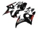 Carénages Moto Yamaha YZF R6 2003-2004 - Noir Brillant Rouge