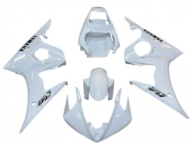 Carénages Moto Yamaha YZF R6 2003-2004 - Blanc Noir Décalque