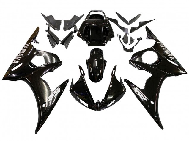 Carénages Moto Yamaha YZF 600 R6 2005 - Noir Brillant
