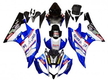 Carénages Moto Yamaha YZF 600 R6 2006-2007 - Blanc Bleu Noir Fimer Volvo Yamalube Sterilgarda