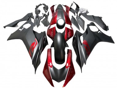 Carénages Moto Yamaha YZF 600 R6 2017-2023 - Rouge Noir Mat
