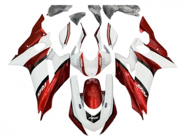 Kits Carénage Moto Yamaha YZF 600 R6 2017-2023 - Blanc Rouge Noir