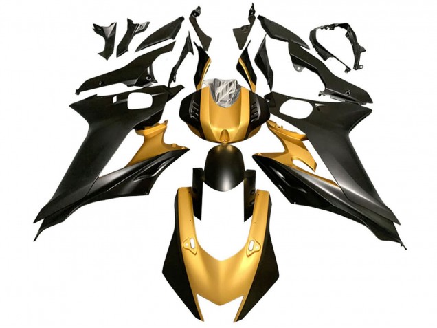Carénages Moto Yamaha YZF 600 R6 2017-2023 - Or Noir Mat