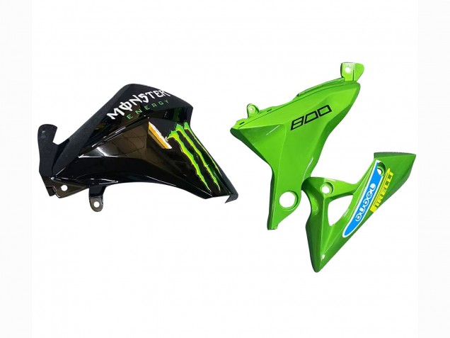 Carénages Moto Kawasaki Z800 2013-2018 - Vert Noir Brillant Rouge Jaune