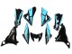 Carénages Moto Kawasaki Z800 2013-2018 - Bleu Clair Noir Brillant