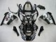 Carénages Moto Kawasaki ZX9R 2000-2001 - Noir Brillant Blanc West