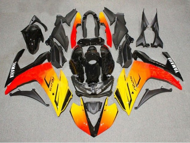 Carénages Moto Yamaha YZF R3/R25 2015-2018 - Jaune Rouge Noir