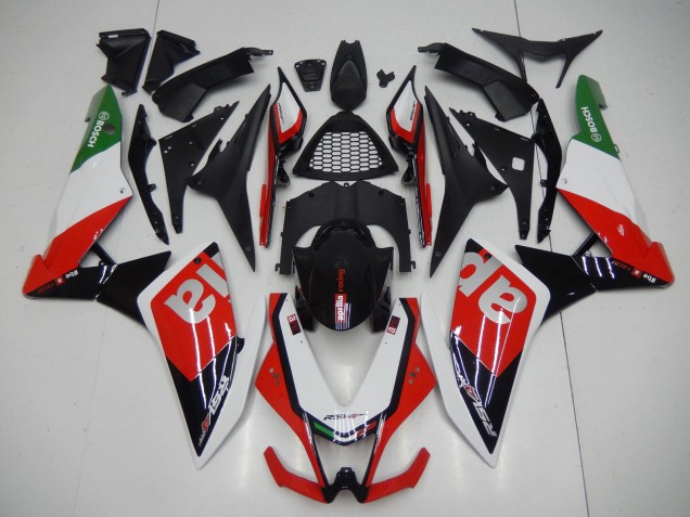Carénages Moto Aprilia RSV4 1000 2009-2015 - Rouge Blanc Noir Vert Gris