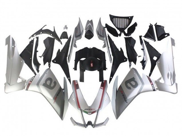 Carénages Moto Aprilia RSV4 1000 2009-2015 - Argent Gris Noir Rouge